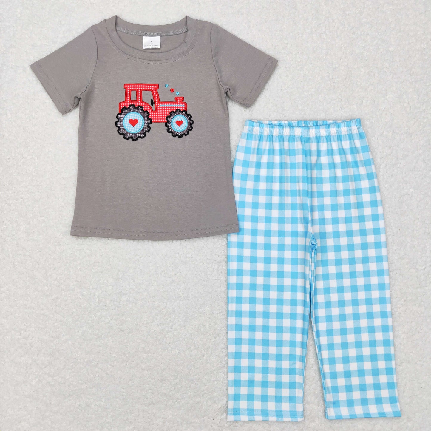 Boys Embroidery Truck Outfits