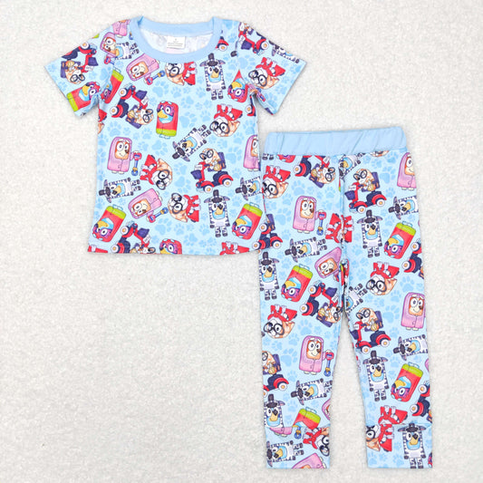 Boys Cartoon Dogs Pajamas