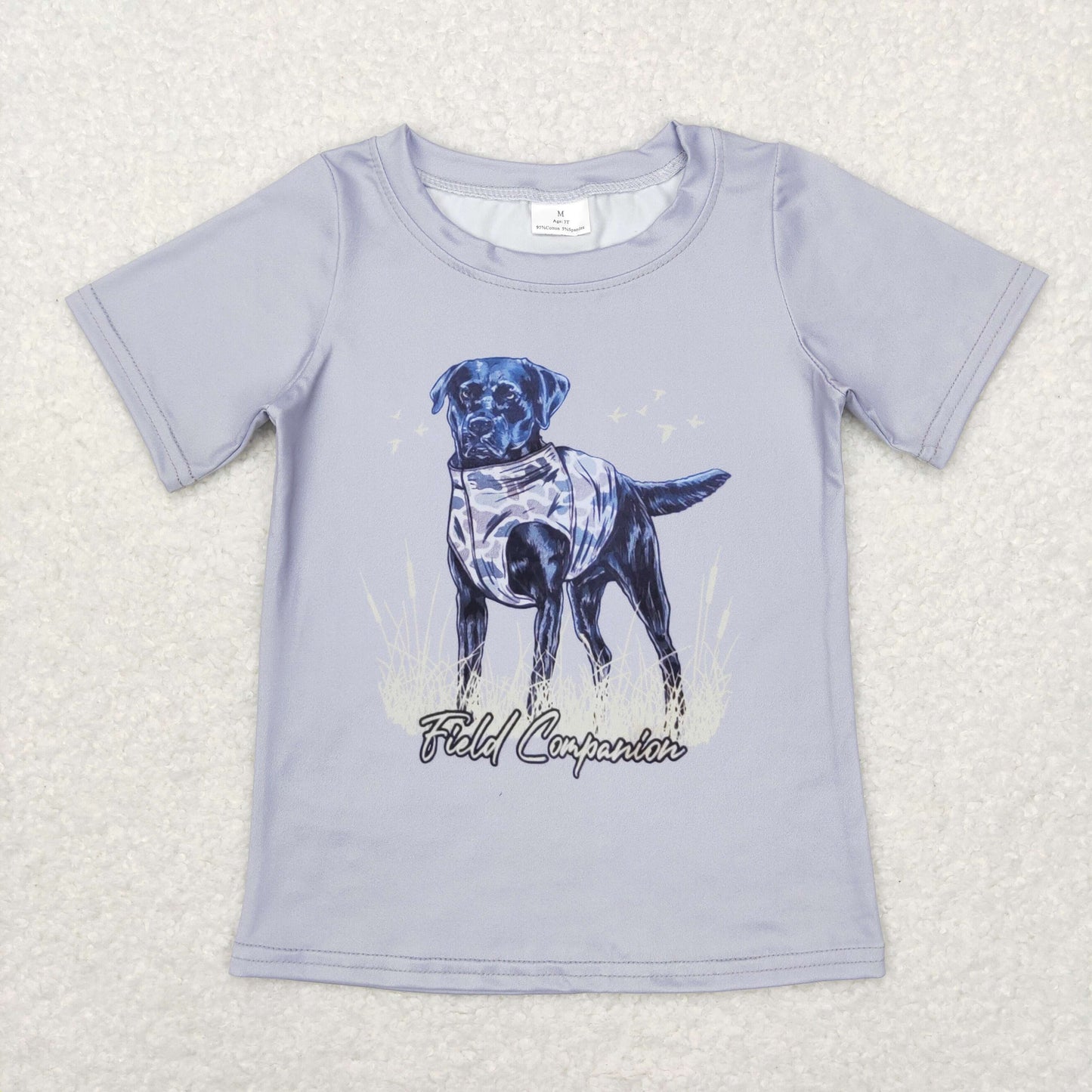 Boys Dog T-shirt Milk silk