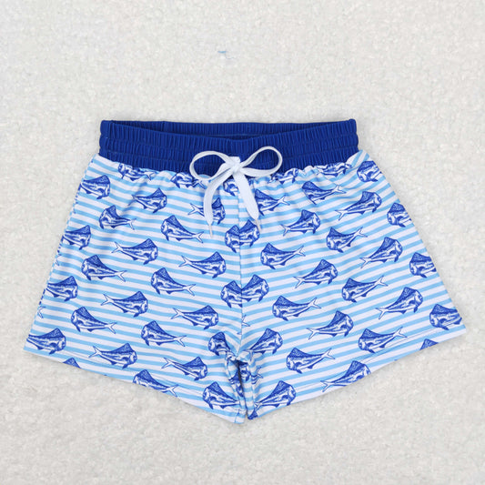 S0172 Boys Fish Swimming Trunks