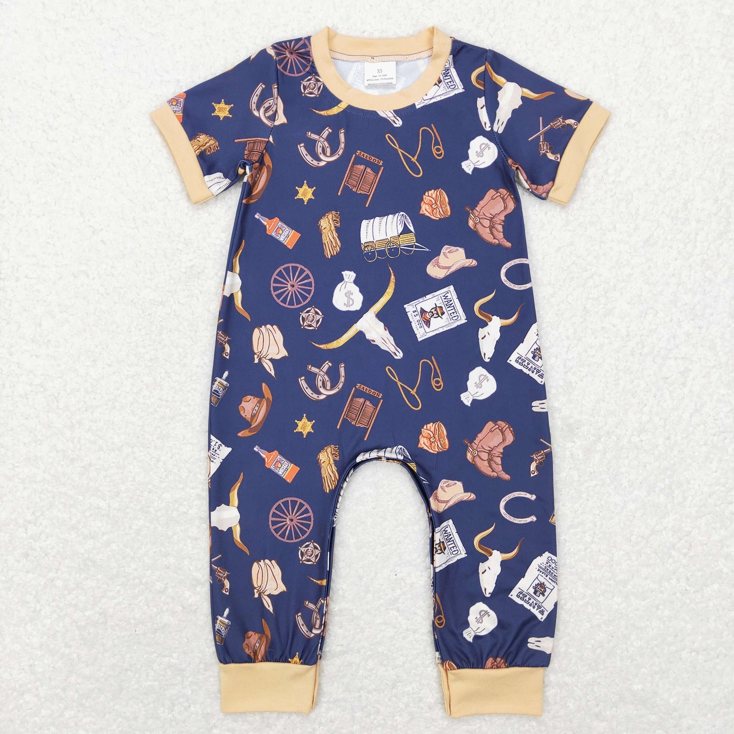 Baby Boys Cowboys Rompers