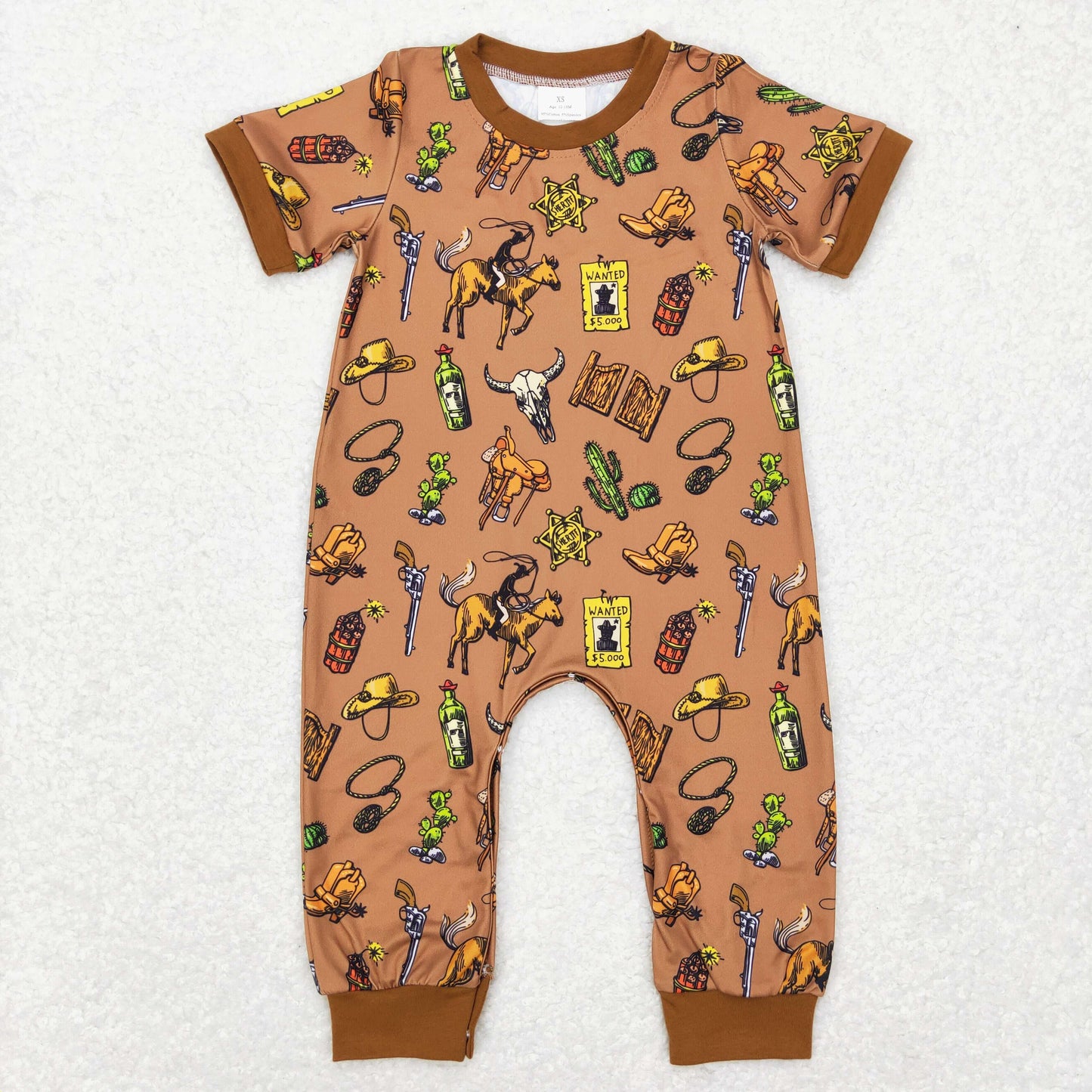 Baby Boys Cowboys Rompers