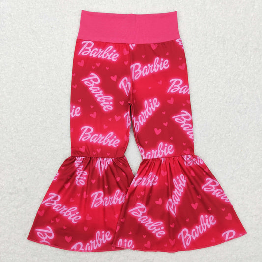 Girls Barbie Bell Bottom Pants