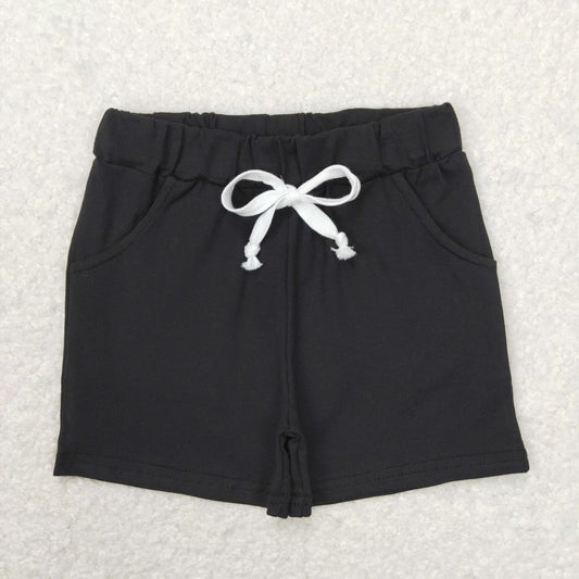 Boys Black cotton Shorts