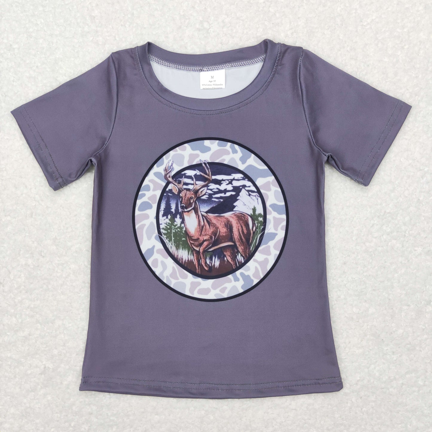 Boys Deer T-shirt Milk silk