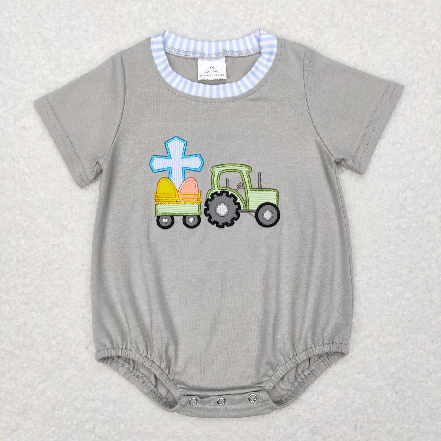 Baby Boys Easter Rompers Embroidery