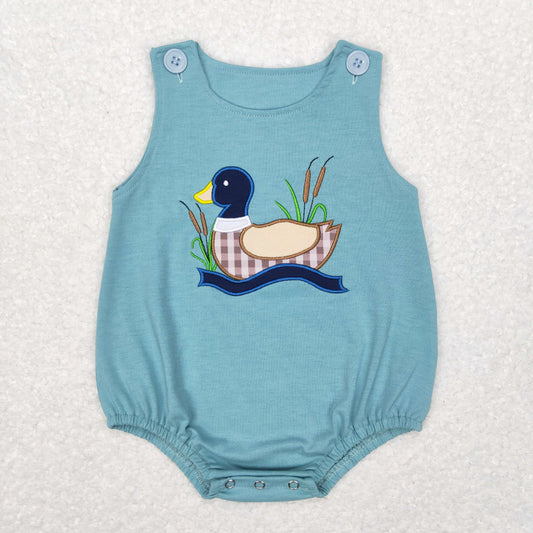 Baby Boys Duck Rompers Embroidery