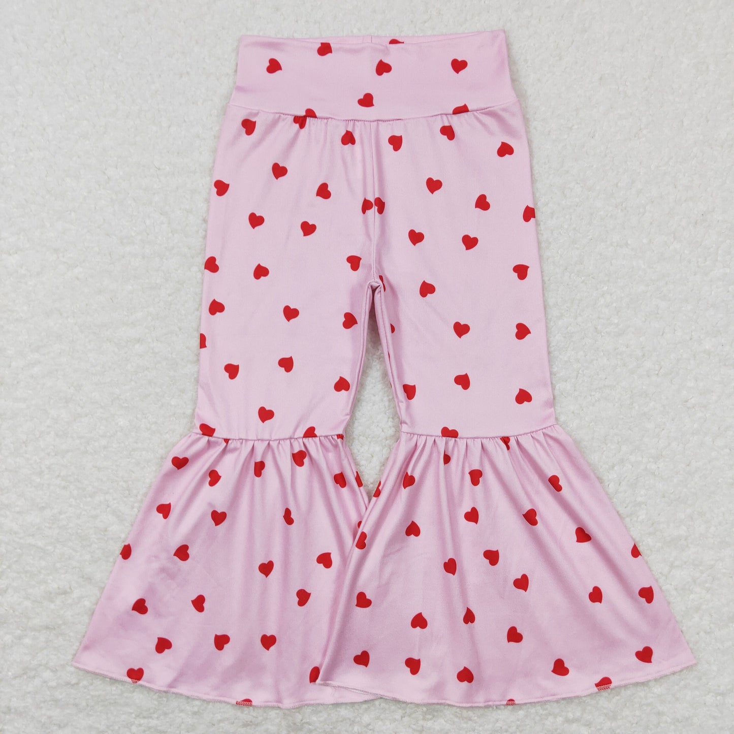 Girls Valentine Bell Bottom Pants