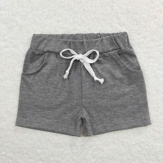 Boys Gray cotton Shorts