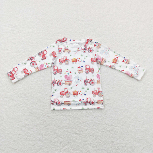 Girls Valentine Farm T-shirt Milk silk