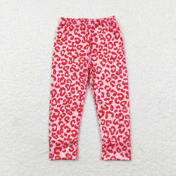 Girls Pink Leopard Joggers Pants