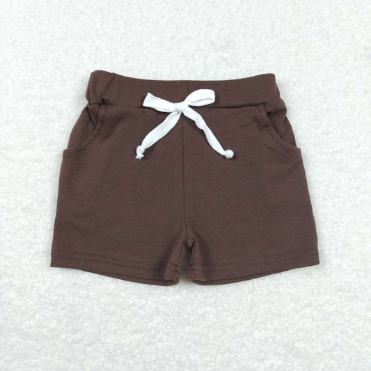 Boys Brown cotton Shorts