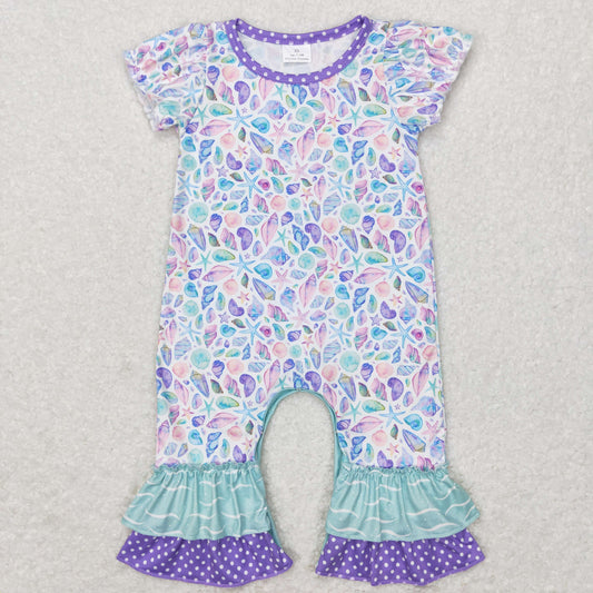 Baby Girls Sea Shell Rompers