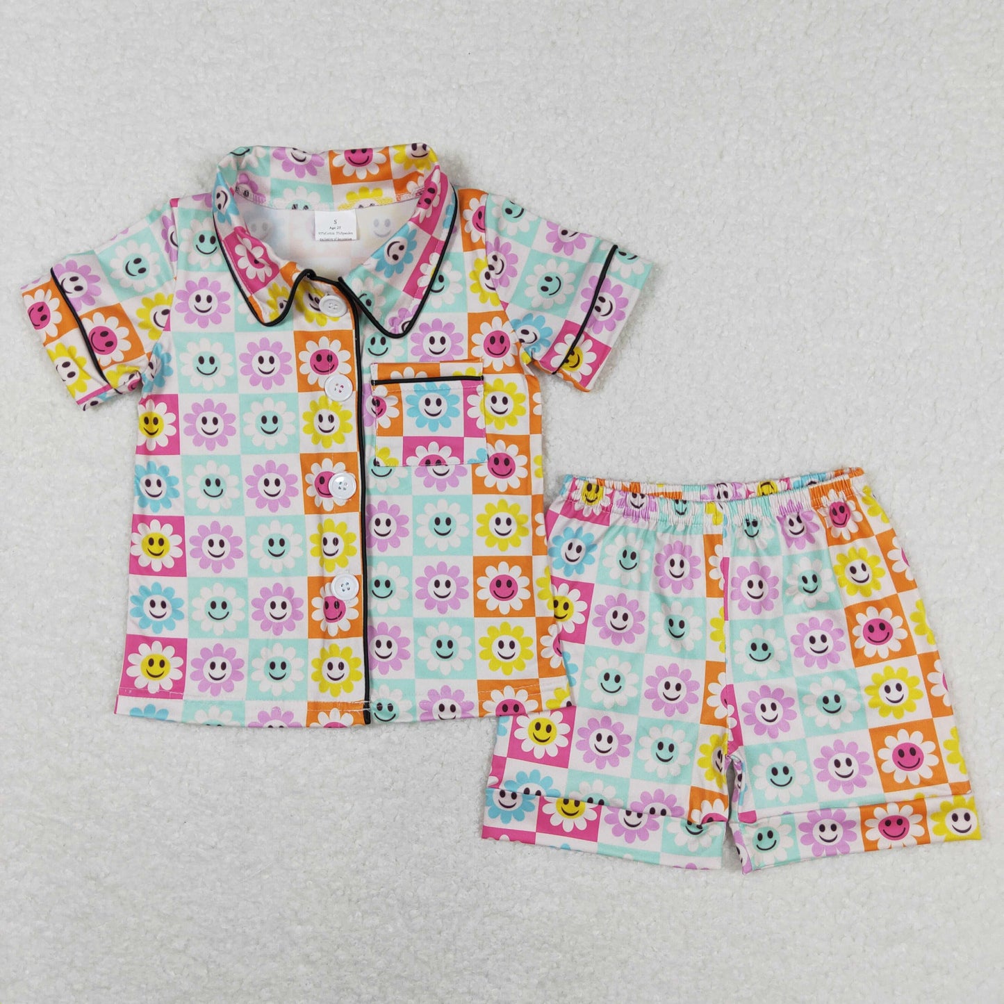 Girls Smiling Summer Pajamas