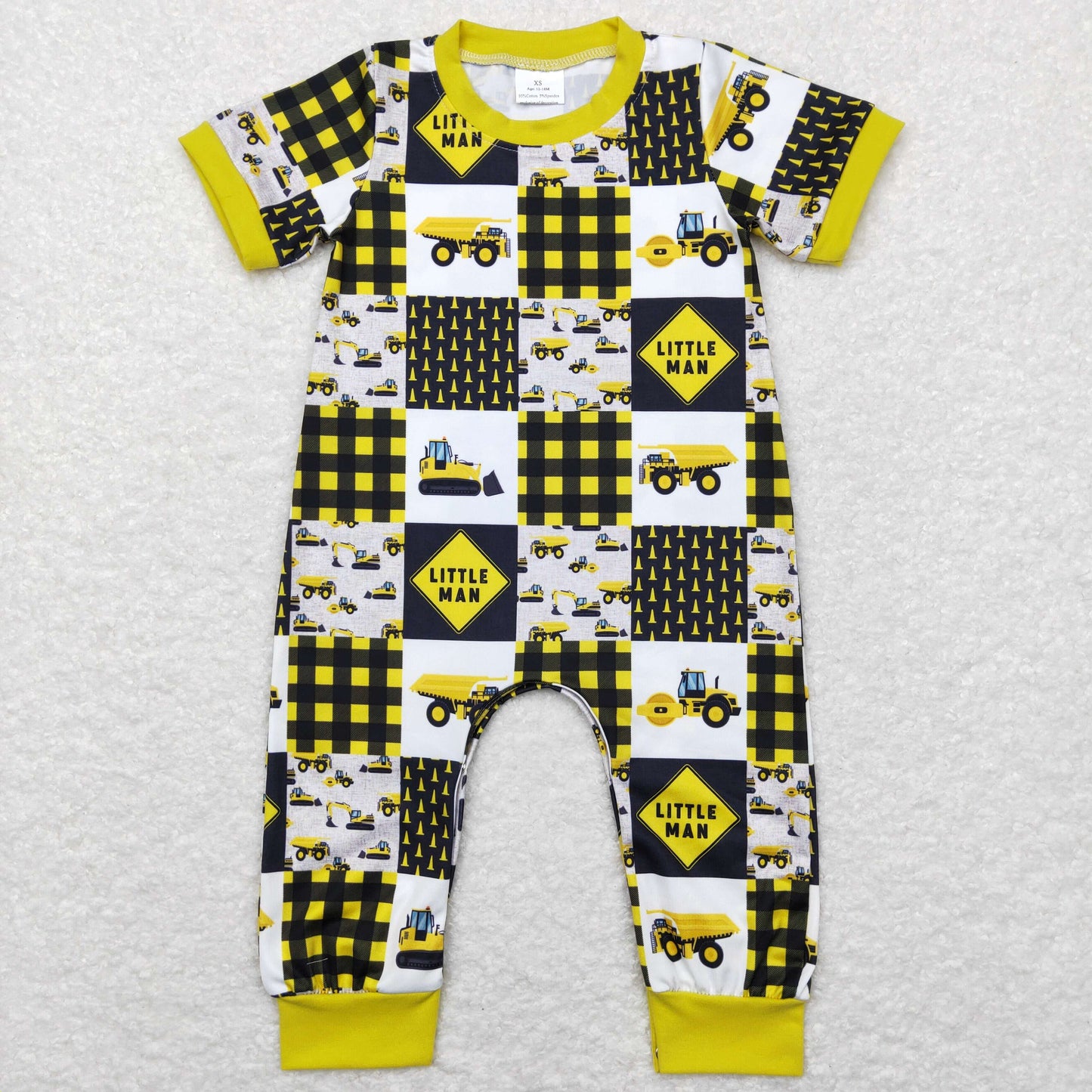 Baby Boys Little Man Rompers