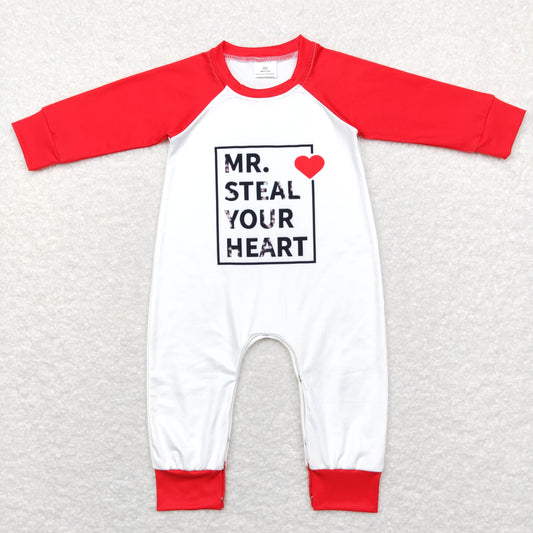 Baby Boys Valentine Heart Rompers