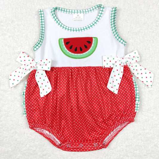 Baby Girls Watermelon Rompers