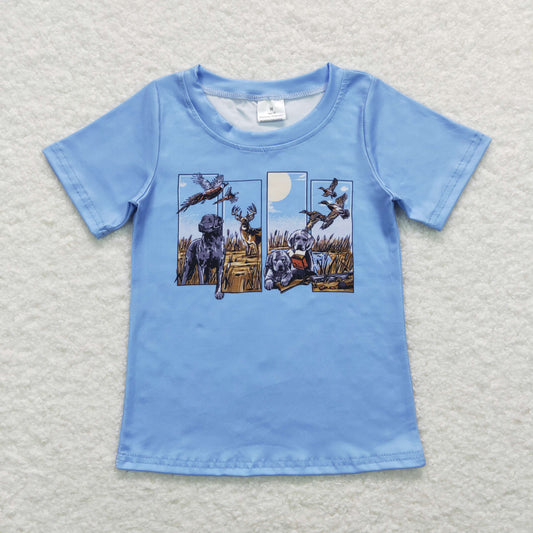 Boys Dog T-shirt Milk silk