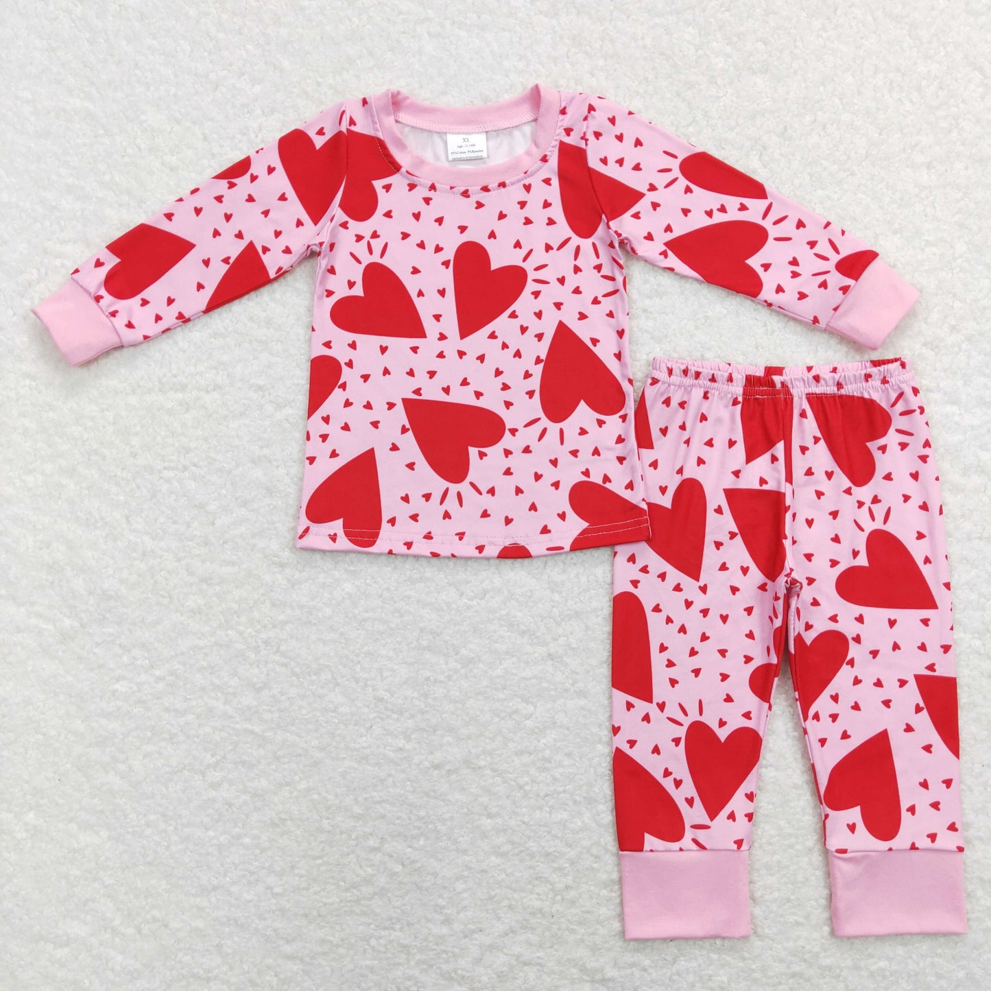 Girls Valentine Love Pajamas