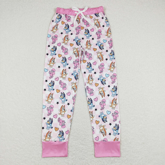Adult Mom Cartoon Dog pink Pants