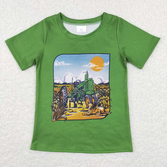 Boys Truck T-shirt Milk silk