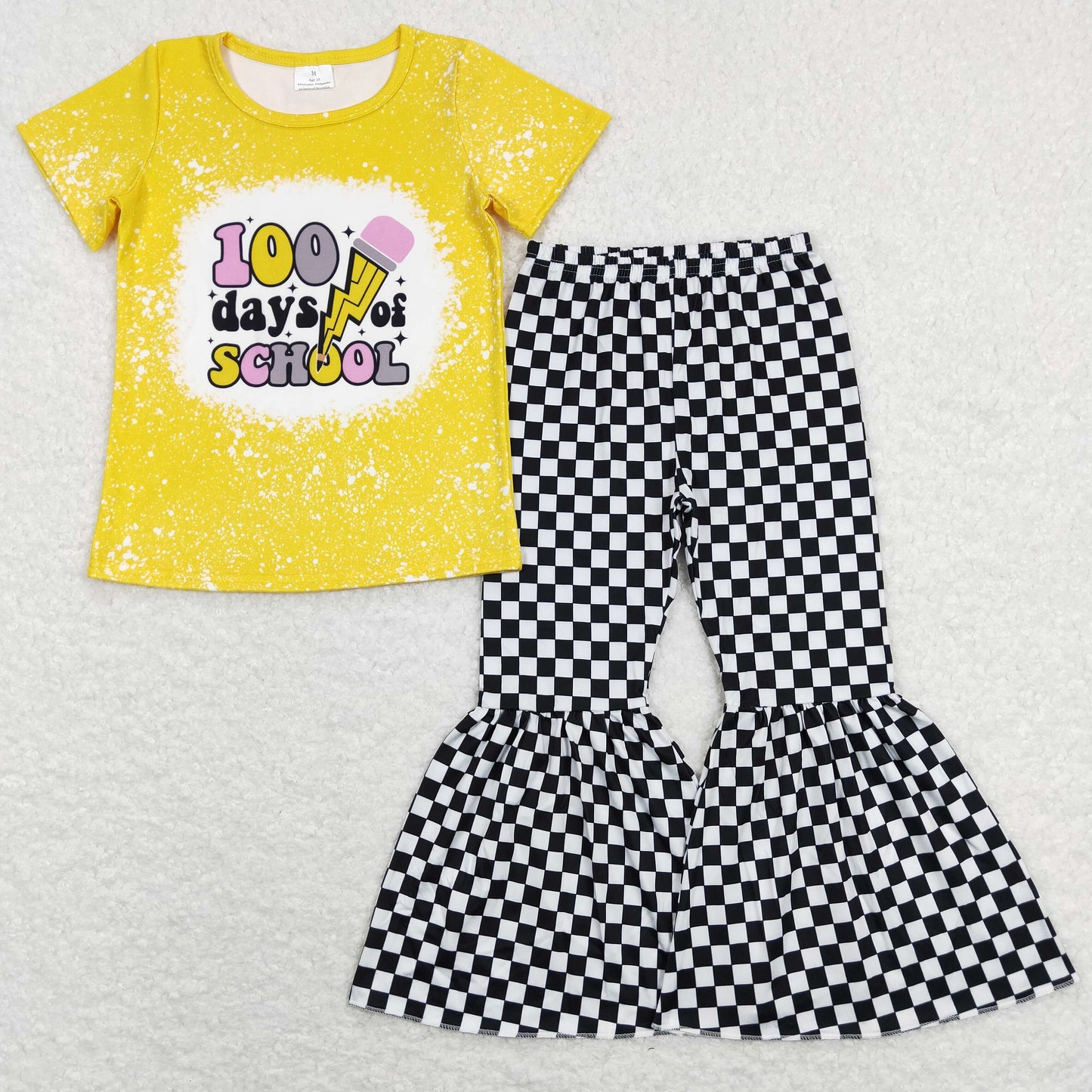 Girls 100 days School Outfits Bell Bottom Pants