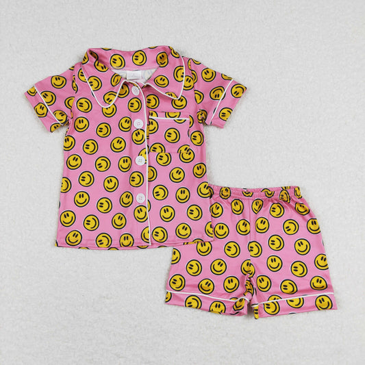 GSSO0380 Girls Smiling Summer Pajamas