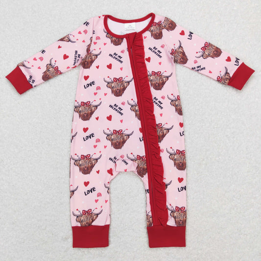 Baby Love Cow Zipper Rompers