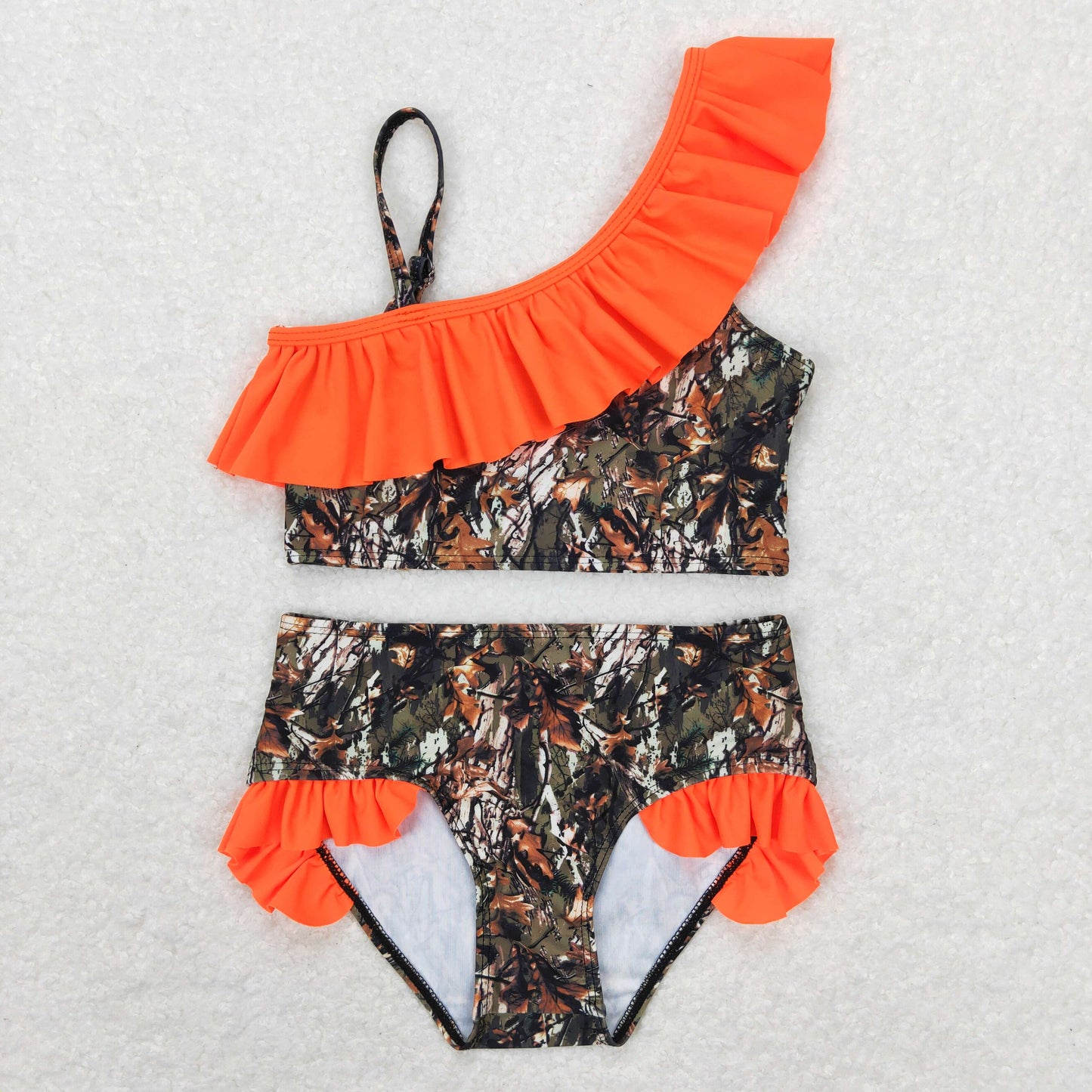 Girls Camo Bathing Suit 2pcs