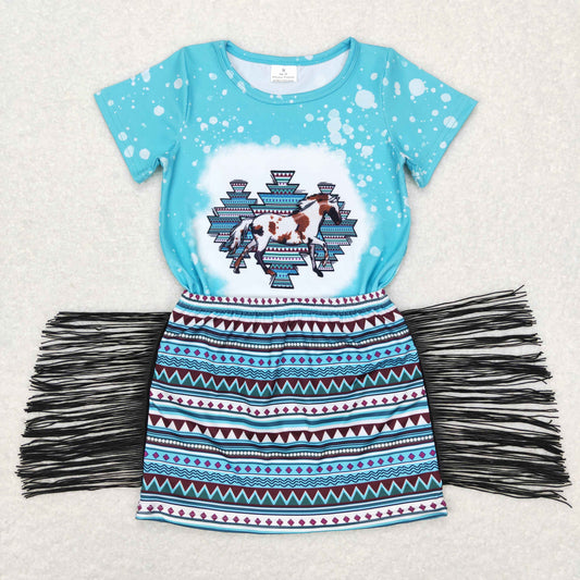 GSD0607 Girls Horse Outfits Fringe Skirt