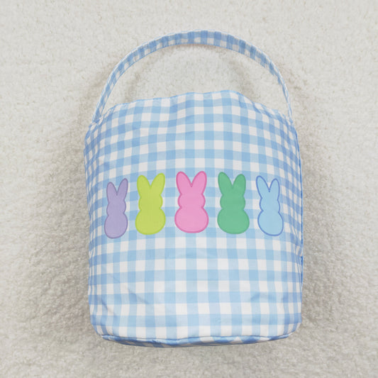 Bunny plaid Basket 10x12 inches