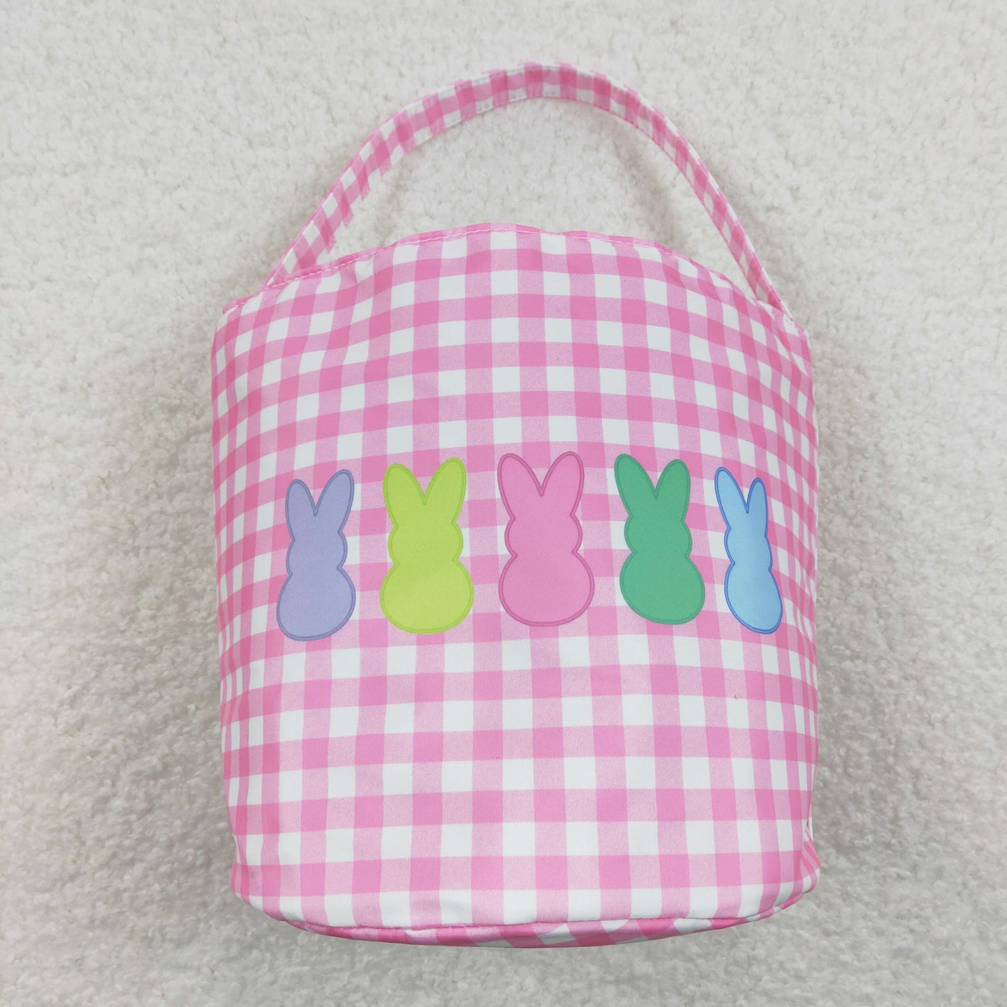 Bunny plaid Basket 10x12 inches