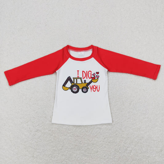 Boys Valentine Dig Top Shirt