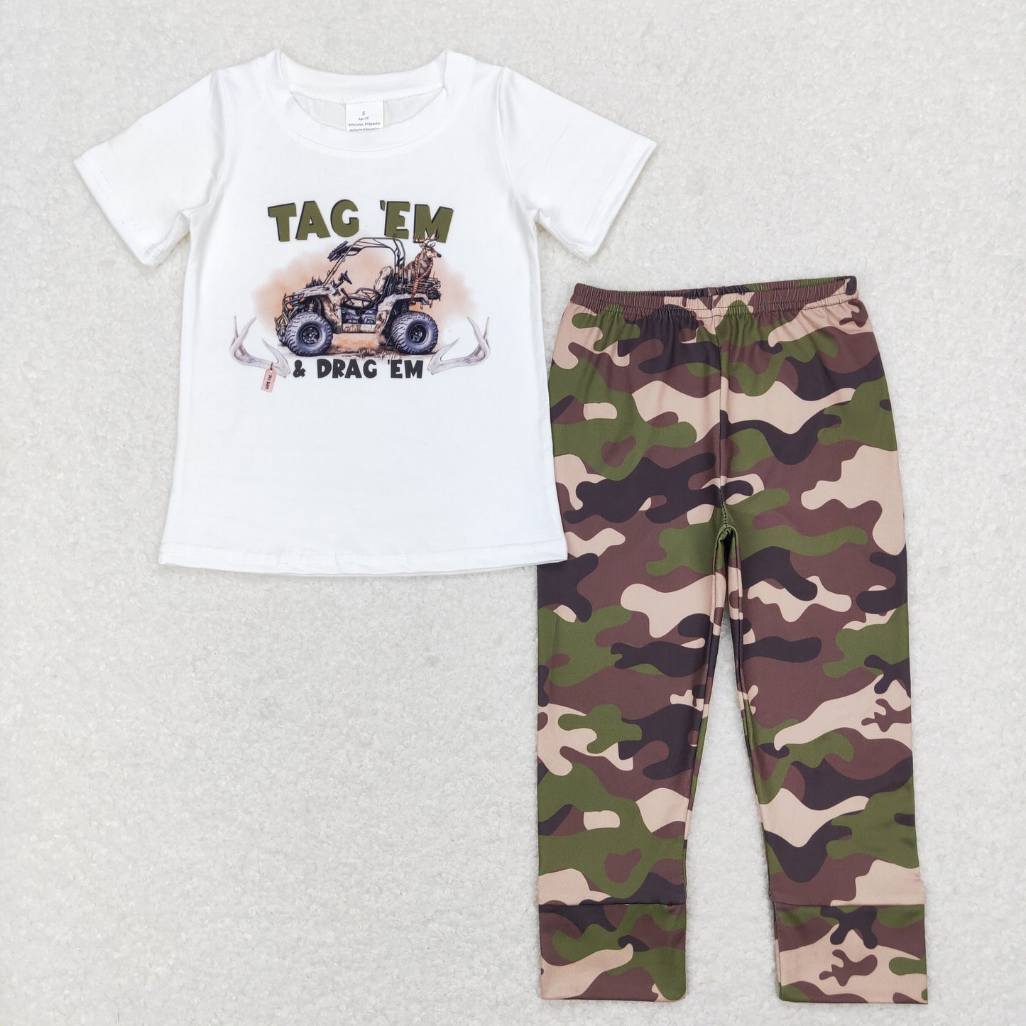 BSPO0234 Boys Truck Camo Outfits