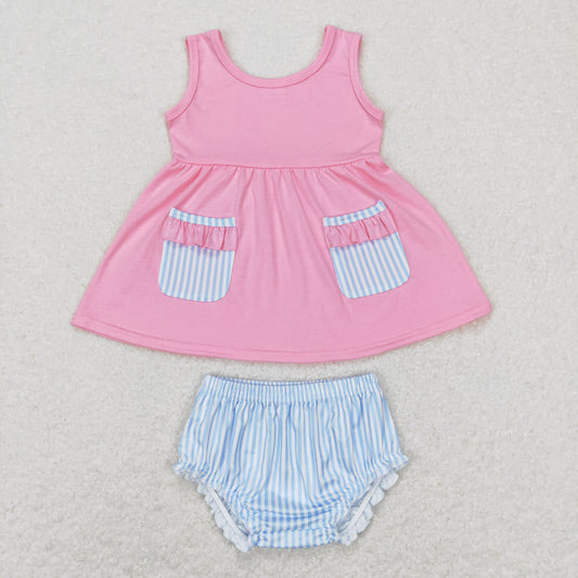 GBO0226 Girls Pink Blue Bummies Set