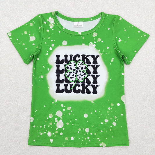 GT0420 Girls Lucky Green T-shirt