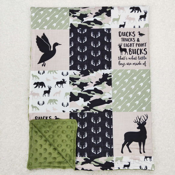 Baby Green Duck Blankets 29x43 inches