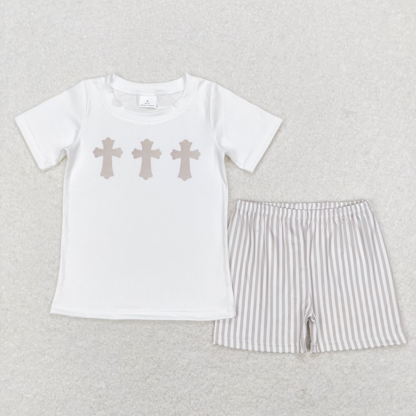 BSSO0354 Boys Cross Outfits Short Sleeves Shorts