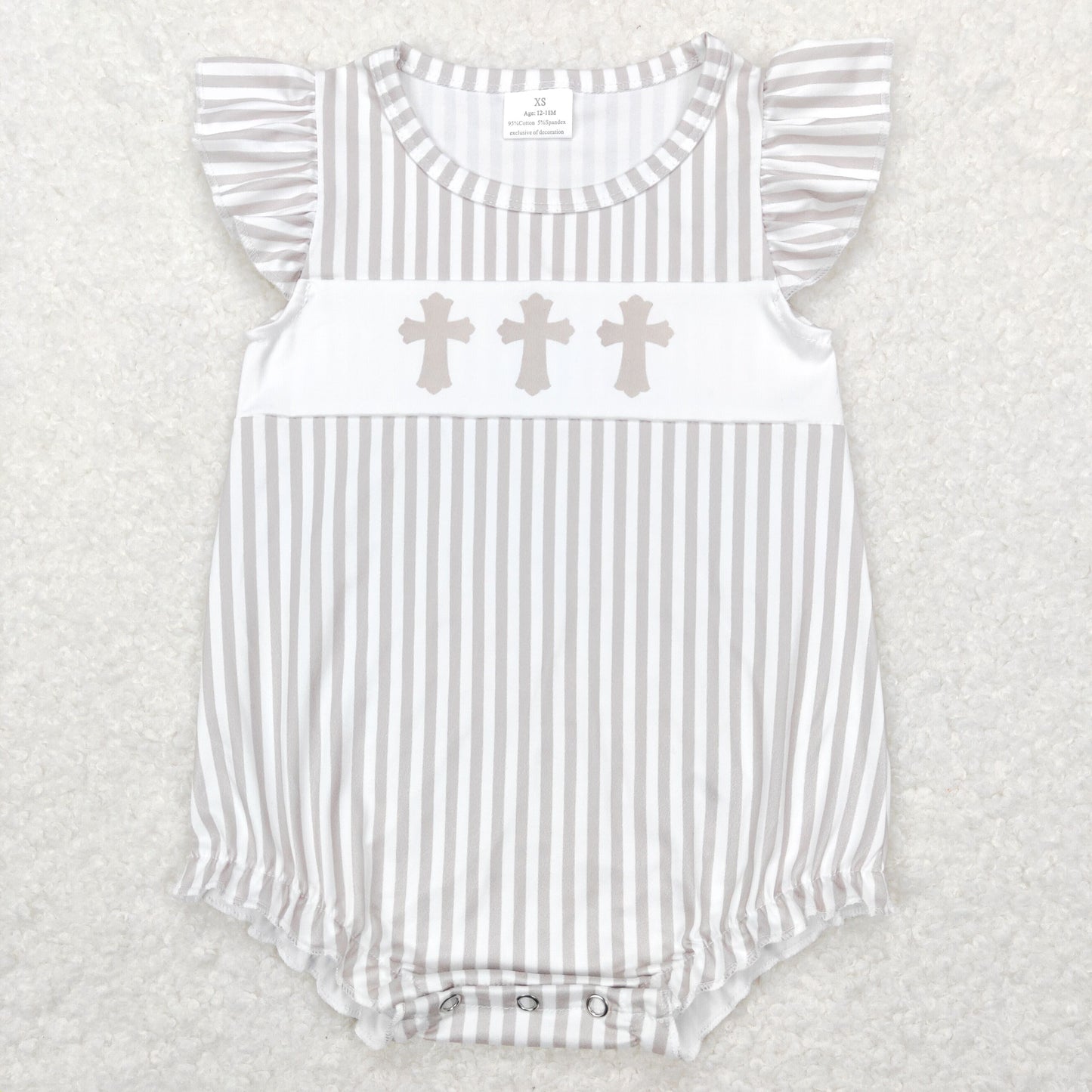 SR0617 Baby Girls Cross Rompers