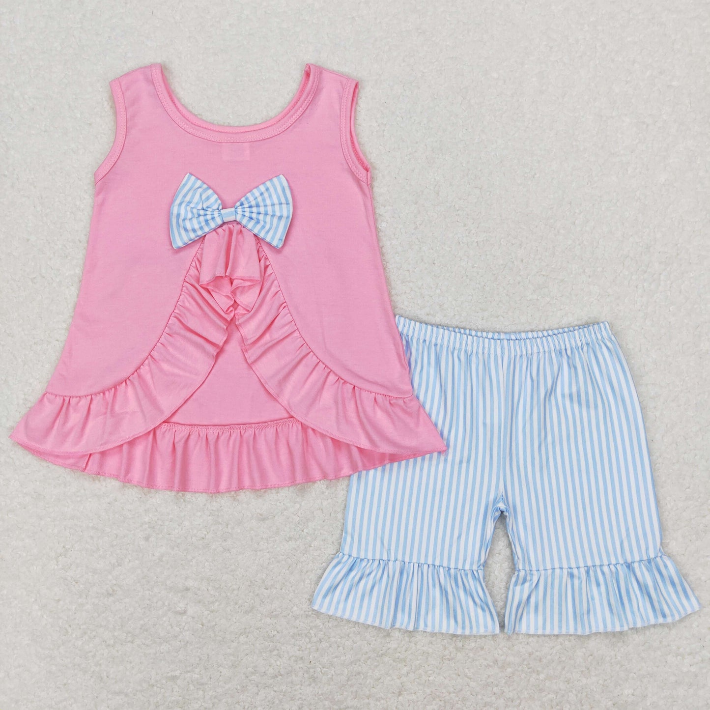 GSSO0438 Girls Pink Blue Outfits