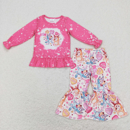 GLP1123 Girls Valentine Dog Outfits