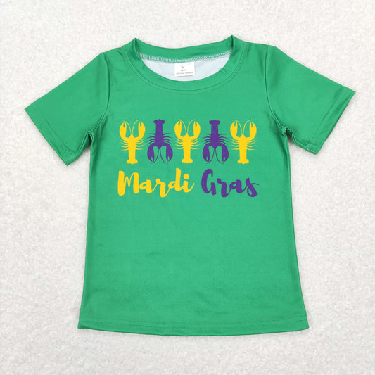 BT0501 Boys Mardi Gras T-shirt Milk silk