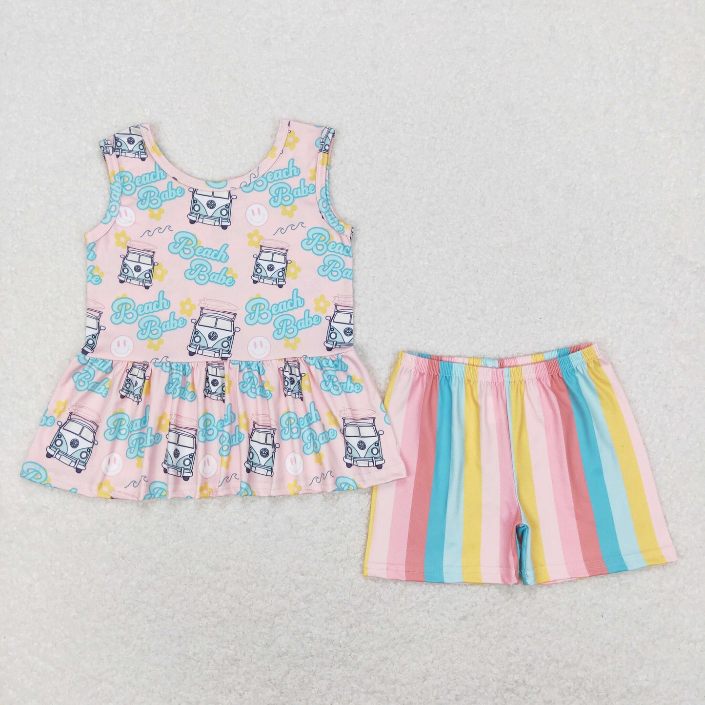 GSSO0504 Girls Beach Babe Stripe Outfits