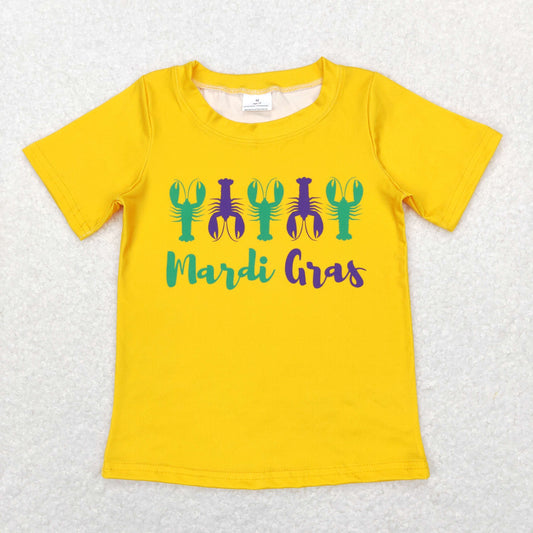 BT0502 Boys Mardi Gras T-shirt Milk silk