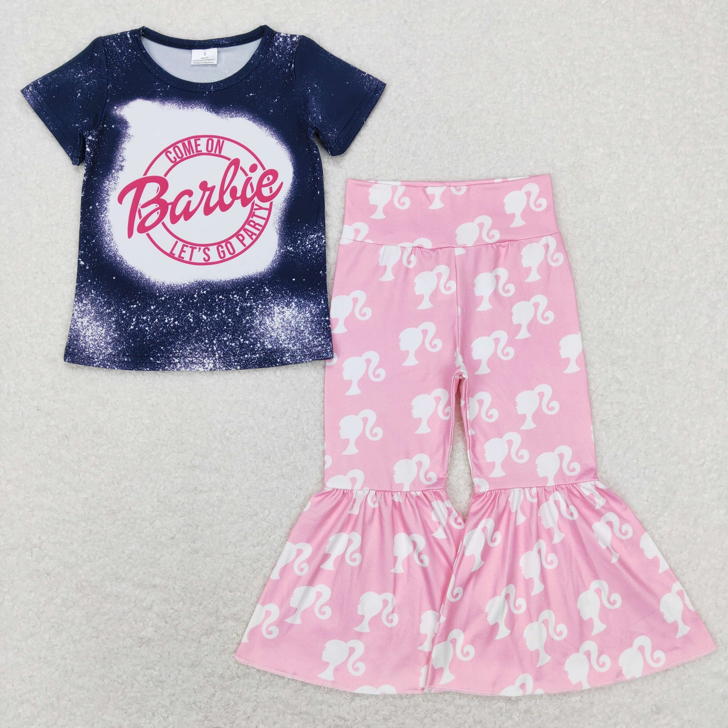 Girls Barbie Bell Bottom Outfits