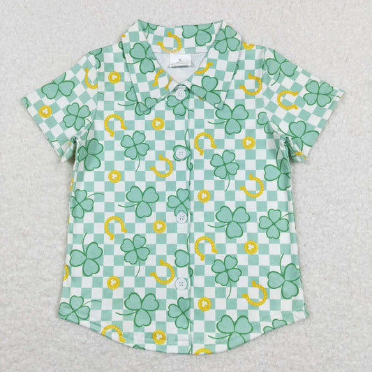 BT0543 Boys Lucky Green T-shirt