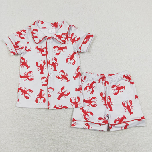 BSSO0390 Boys Crawfish Summer Pajamas