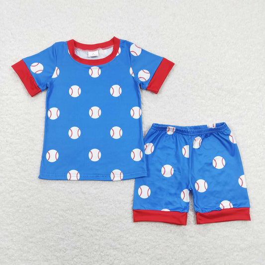 BSSO0503 Boys Baseball Pajamas Short Sleeves Shorts