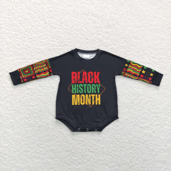 LR0900 Baby Boys Black history Rompers