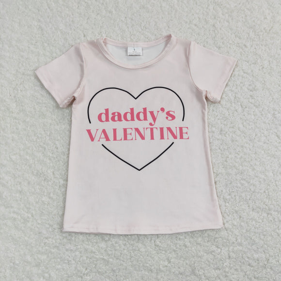 GT0452 Girls Daddy's Valentine T-shirt